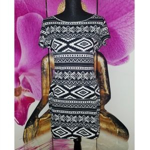 Aztec Tribal Print Dress